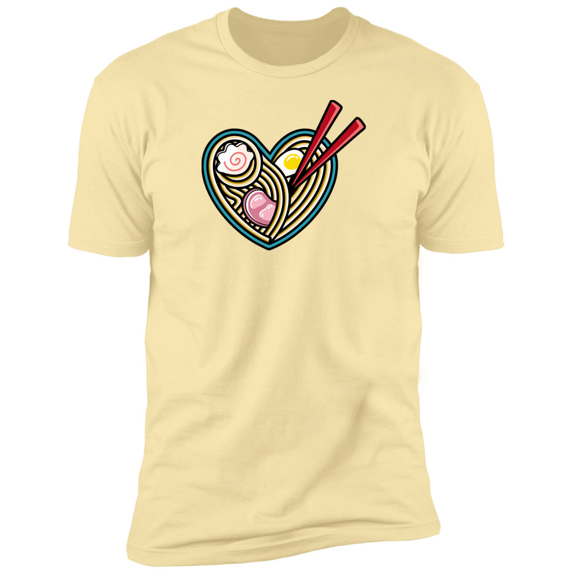 T-Shirts Banana Cream / S Love Ramen Men's Premium T-Shirt