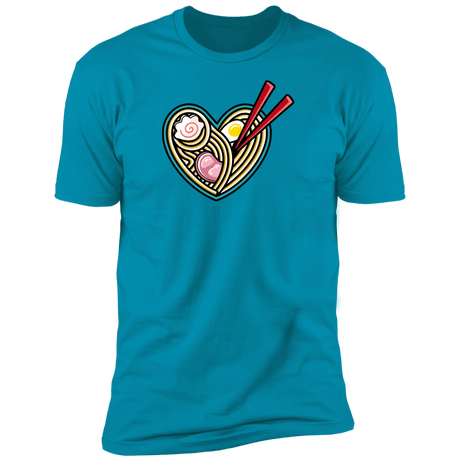 T-Shirts Turquoise / S Love Ramen Men's Premium T-Shirt