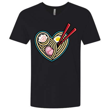 T-Shirts Black / X-Small Love Ramen Men's Premium V-Neck