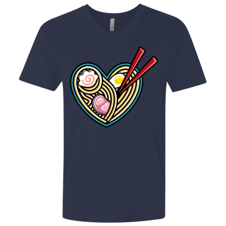 T-Shirts Midnight Navy / X-Small Love Ramen Men's Premium V-Neck