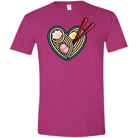 T-Shirts Antique Heliconia / S Love Ramen Men's Semi-Fitted Softstyle