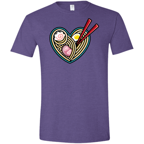 T-Shirts Heather Purple / S Love Ramen Men's Semi-Fitted Softstyle