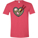 T-Shirts Heather Red / S Love Ramen Men's Semi-Fitted Softstyle