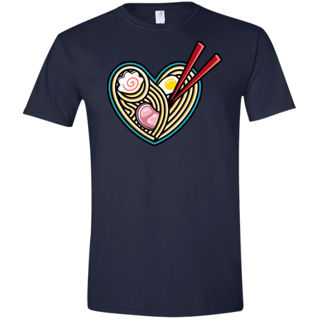 T-Shirts Navy / X-Small Love Ramen Men's Semi-Fitted Softstyle