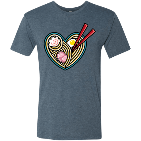 T-Shirts Indigo / S Love Ramen Men's Triblend T-Shirt