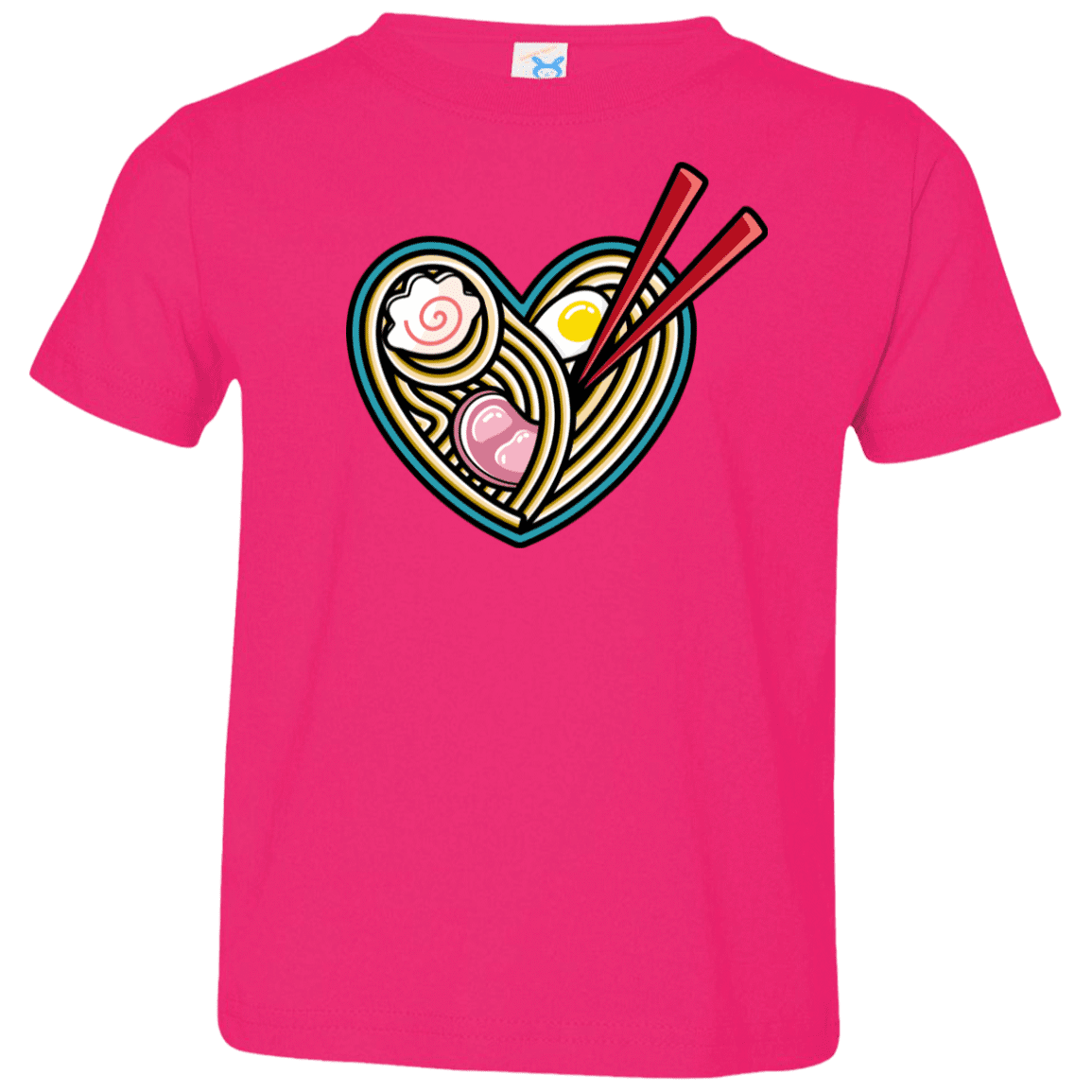 T-Shirts Hot Pink / 2T Love Ramen Toddler Premium T-Shirt