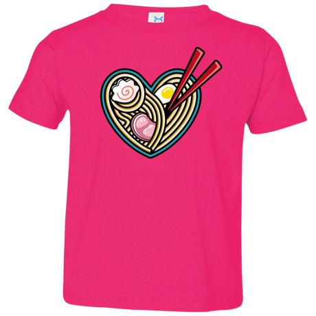T-Shirts Hot Pink / 2T Love Ramen Toddler Premium T-Shirt
