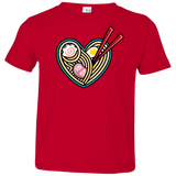 T-Shirts Red / 2T Love Ramen Toddler Premium T-Shirt