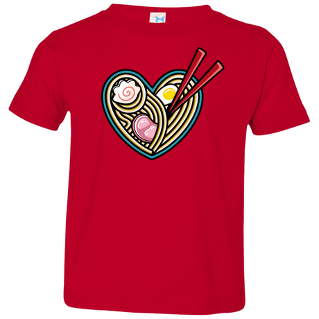 T-Shirts Red / 2T Love Ramen Toddler Premium T-Shirt