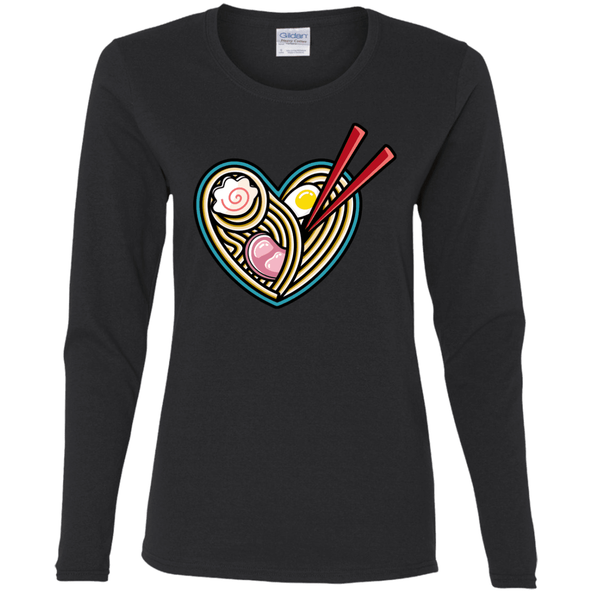 T-Shirts Black / S Love Ramen Women's Long Sleeve T-Shirt