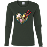 T-Shirts Forest / S Love Ramen Women's Long Sleeve T-Shirt