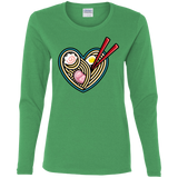 T-Shirts Irish Green / S Love Ramen Women's Long Sleeve T-Shirt