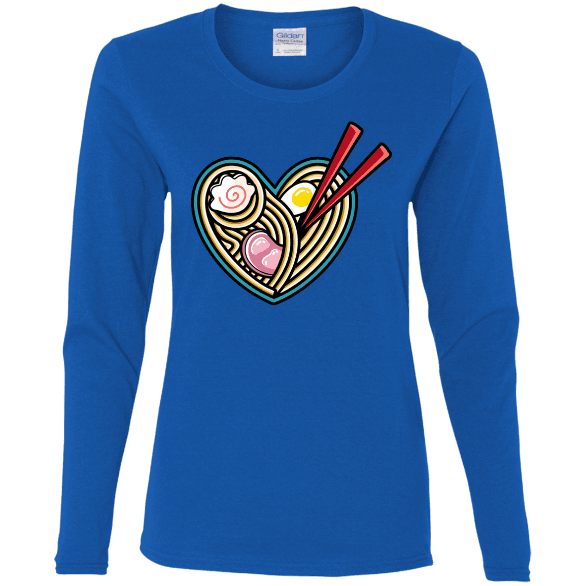 T-Shirts Royal / S Love Ramen Women's Long Sleeve T-Shirt