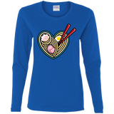 T-Shirts Royal / S Love Ramen Women's Long Sleeve T-Shirt