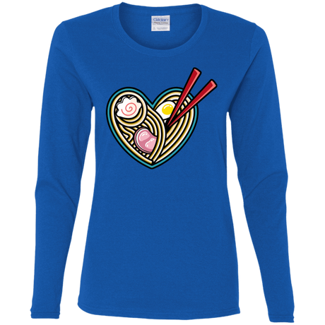 T-Shirts Royal / S Love Ramen Women's Long Sleeve T-Shirt