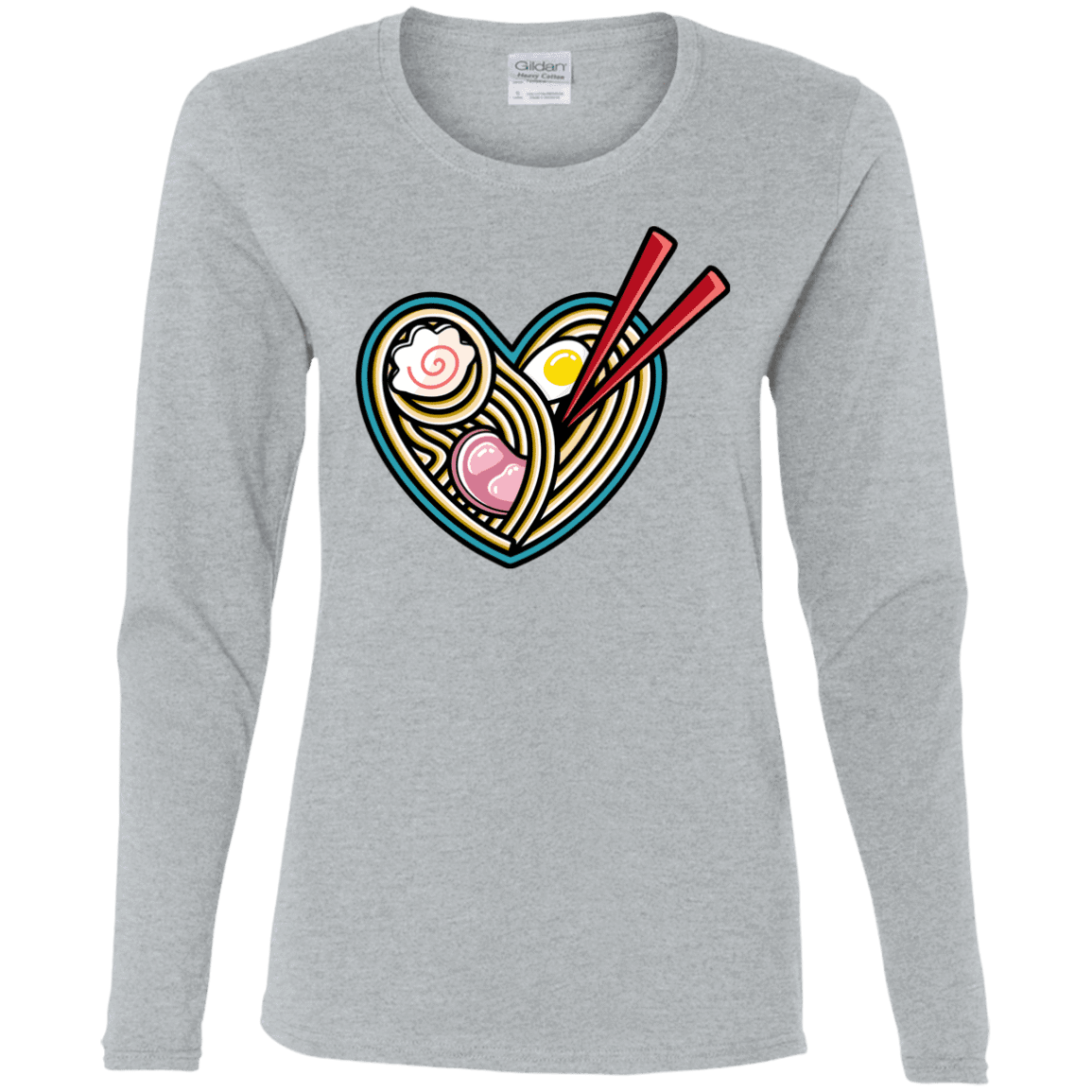 T-Shirts Sport Grey / S Love Ramen Women's Long Sleeve T-Shirt