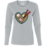 T-Shirts Sport Grey / S Love Ramen Women's Long Sleeve T-Shirt