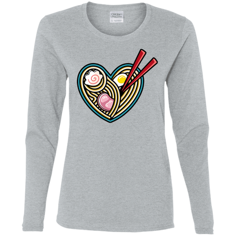 T-Shirts Sport Grey / S Love Ramen Women's Long Sleeve T-Shirt