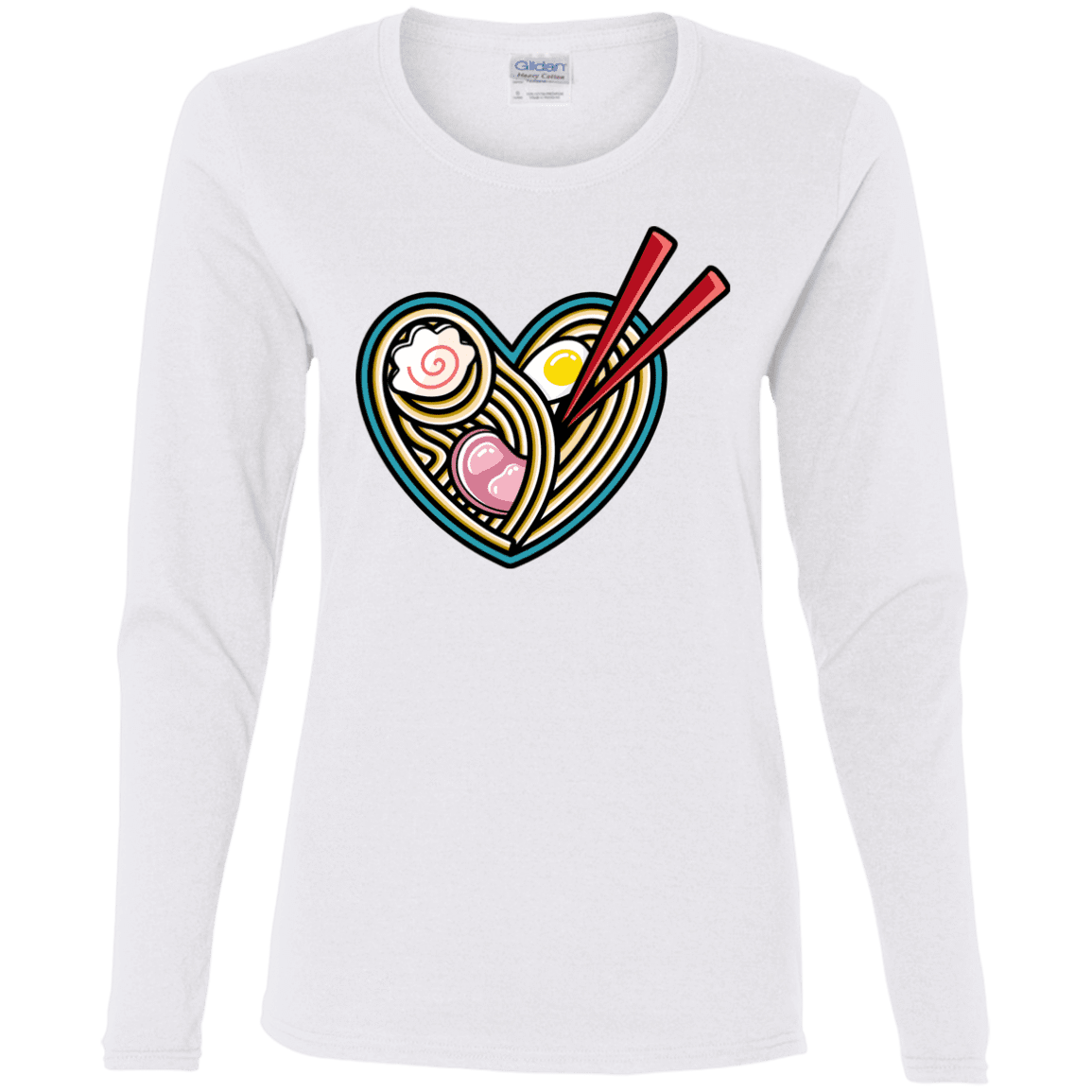 T-Shirts White / S Love Ramen Women's Long Sleeve T-Shirt