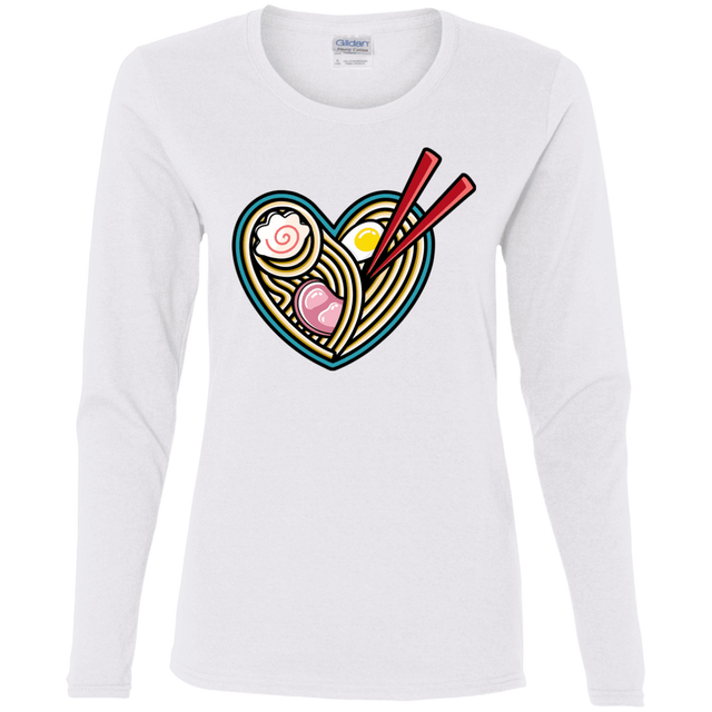 T-Shirts White / S Love Ramen Women's Long Sleeve T-Shirt