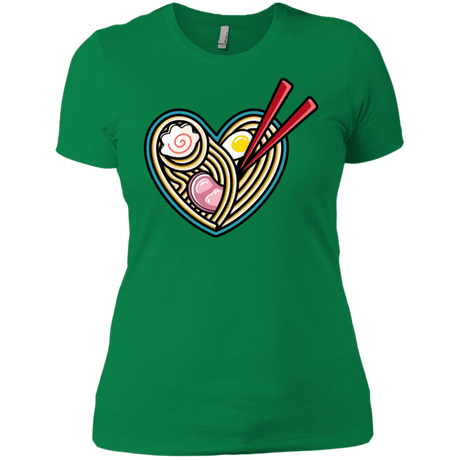 T-Shirts Kelly Green / X-Small Love Ramen Women's Premium T-Shirt