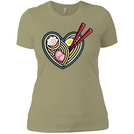 T-Shirts Light Olive / X-Small Love Ramen Women's Premium T-Shirt