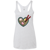 T-Shirts Heather White / X-Small Love Ramen Women's Triblend Racerback Tank