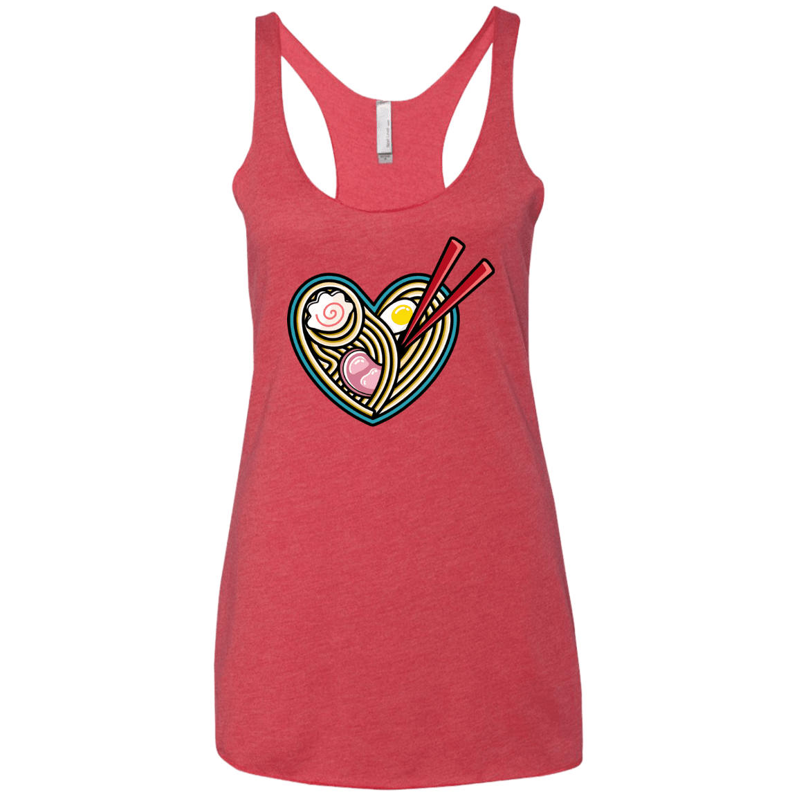 T-Shirts Vintage Red / X-Small Love Ramen Women's Triblend Racerback Tank
