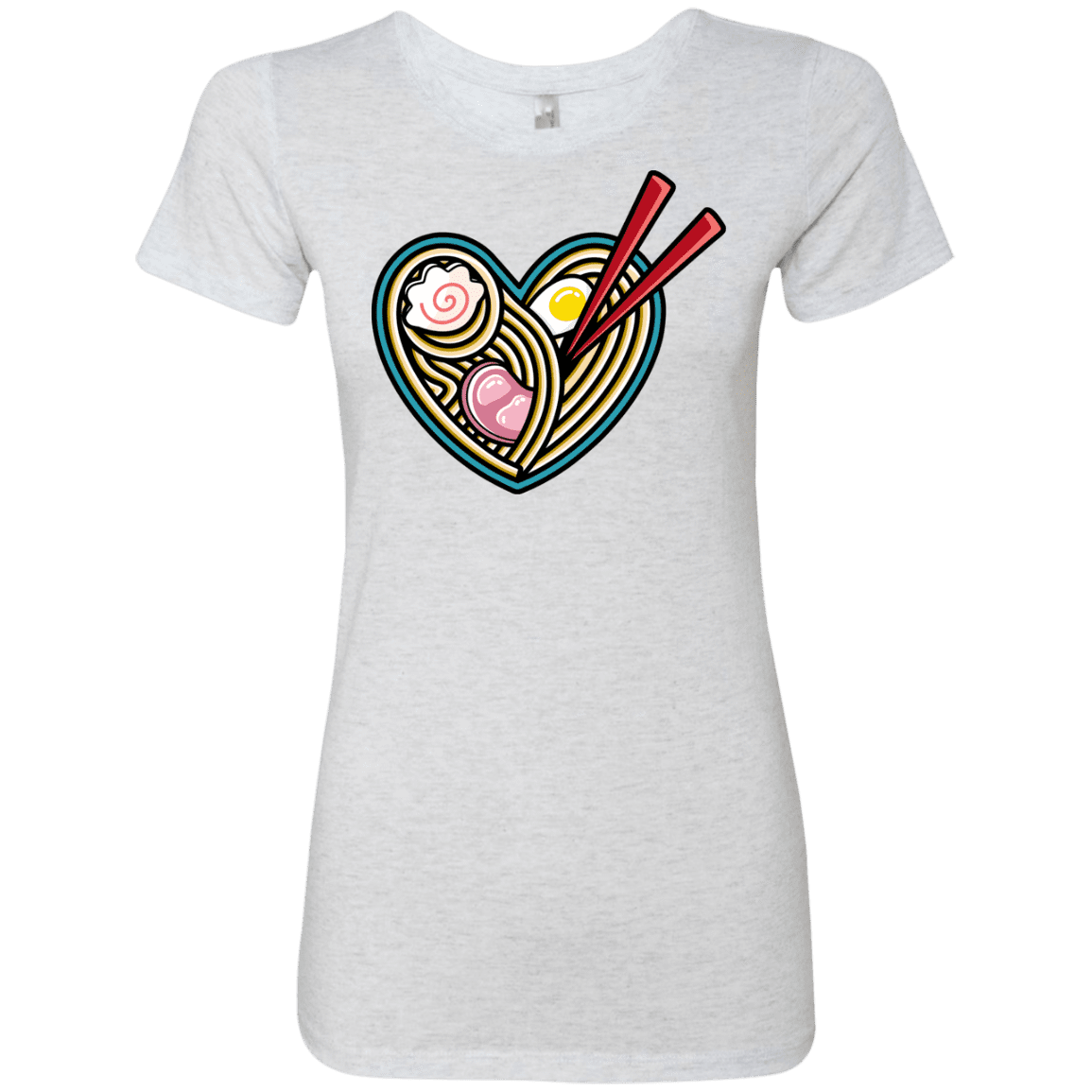 T-Shirts Heather White / S Love Ramen Women's Triblend T-Shirt