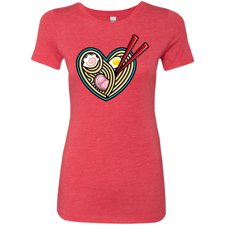 T-Shirts Vintage Red / S Love Ramen Women's Triblend T-Shirt