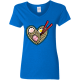 T-Shirts Royal / S Love Ramen Women's V-Neck T-Shirt