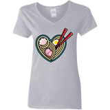 T-Shirts Sport Grey / S Love Ramen Women's V-Neck T-Shirt