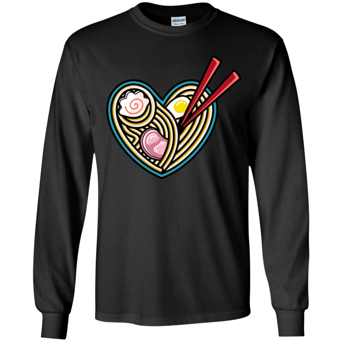 T-Shirts Black / YS Love Ramen Youth Long Sleeve T-Shirt