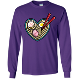 T-Shirts Purple / YS Love Ramen Youth Long Sleeve T-Shirt