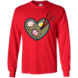 T-Shirts Red / YS Love Ramen Youth Long Sleeve T-Shirt