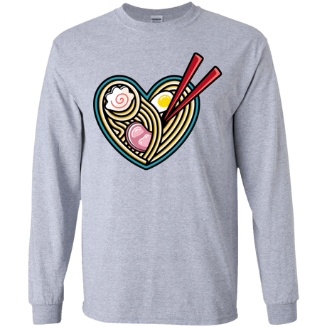 T-Shirts Sport Grey / YS Love Ramen Youth Long Sleeve T-Shirt