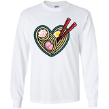 T-Shirts White / YS Love Ramen Youth Long Sleeve T-Shirt