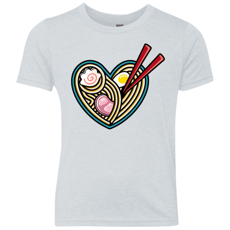 T-Shirts Heather White / YXS Love Ramen Youth Triblend T-Shirt