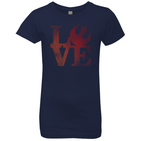 T-Shirts Midnight Navy / YXS LOVE Rebel Girls Premium T-Shirt