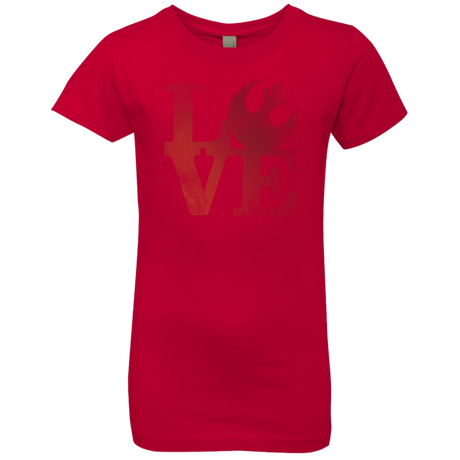 T-Shirts Red / YXS LOVE Rebel Girls Premium T-Shirt