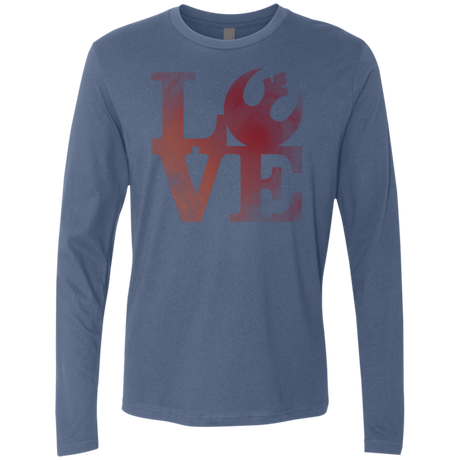T-Shirts Indigo / Small LOVE Rebel Men's Premium Long Sleeve