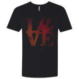 T-Shirts Black / X-Small LOVE Rebel Men's Premium V-Neck