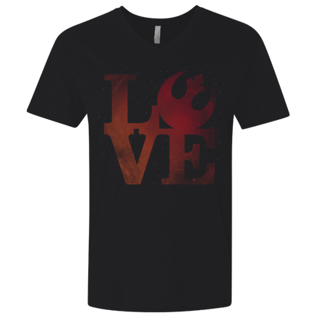 T-Shirts Black / X-Small LOVE Rebel Men's Premium V-Neck