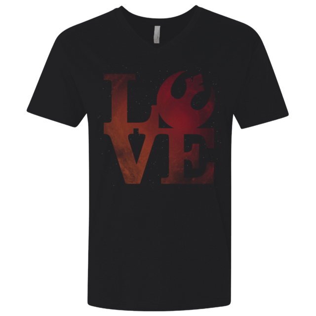 T-Shirts Black / X-Small LOVE Rebel Men's Premium V-Neck