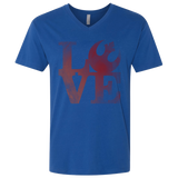 T-Shirts Royal / X-Small LOVE Rebel Men's Premium V-Neck