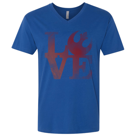 T-Shirts Royal / X-Small LOVE Rebel Men's Premium V-Neck