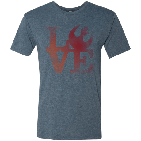 T-Shirts Indigo / Small LOVE Rebel Men's Triblend T-Shirt