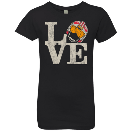 T-Shirts Black / YXS LOVE Rebel Pilot Girls Premium T-Shirt