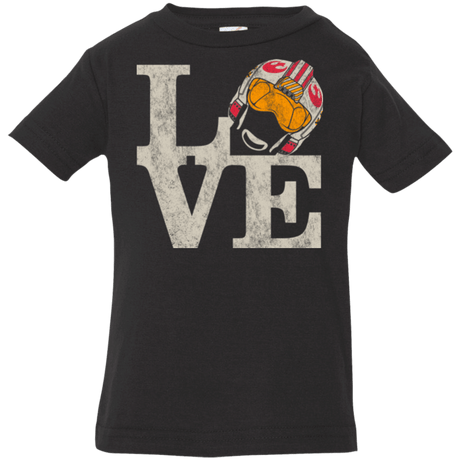 T-Shirts Black / 6 Months LOVE Rebel Pilot Infant Premium T-Shirt