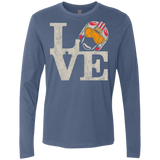 T-Shirts Indigo / Small LOVE Rebel Pilot Men's Premium Long Sleeve